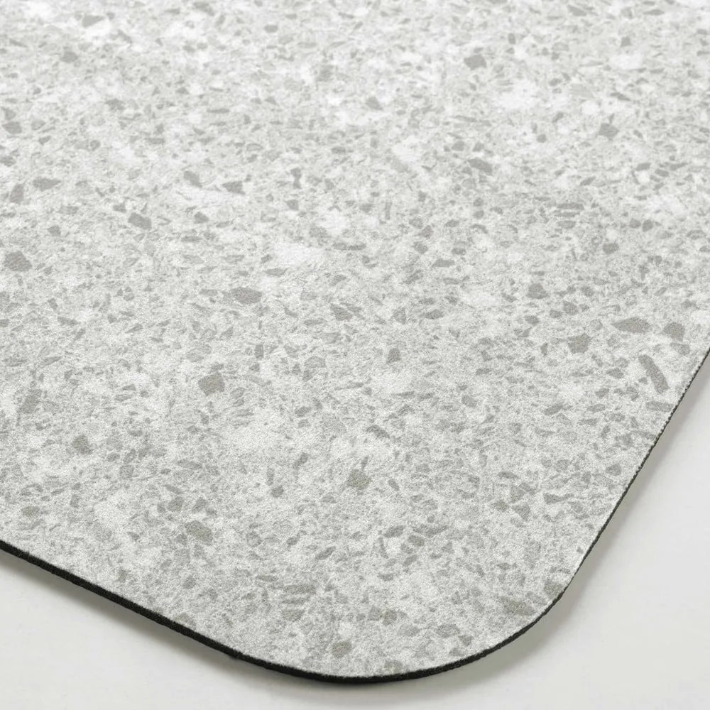 Tappetino per il bagno grigio 50x80 cm Granite – douceur d'intérieur