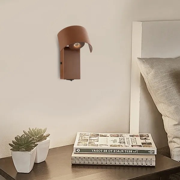 Brilagi - Applique a LED VASTO LED/3W/230V marrone