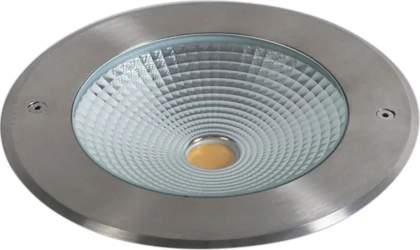 Set di 2 faretti da terra moderni in acciaio con LED 20W - Bridge