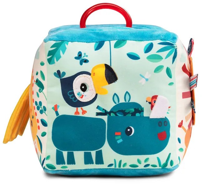 Lilliputiens - Cubo tessile per le attività della giungla