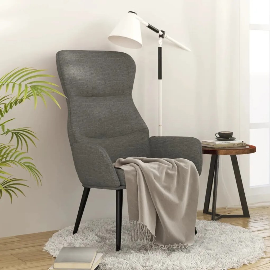 Sedia Relax Grigio Chiaro İn Tessuto /