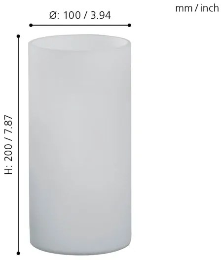 Eglo 81827 - Lampada da tavolo GEO 1xE14/60W/230V