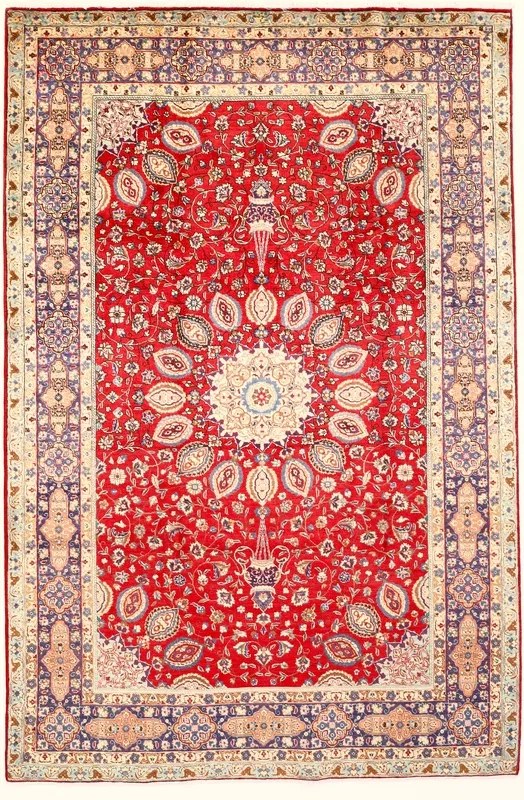 Tabriz Tappeto persiano 300x200 Rosso (Iran) Annodato A Mano