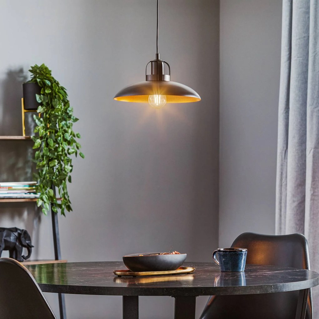 Lampada a sospensione Felix Eko-Light, dimmerabile, Nero, Soggiorno / Sala da pranzo, Metallo, Vintage, Lampada a sospensione