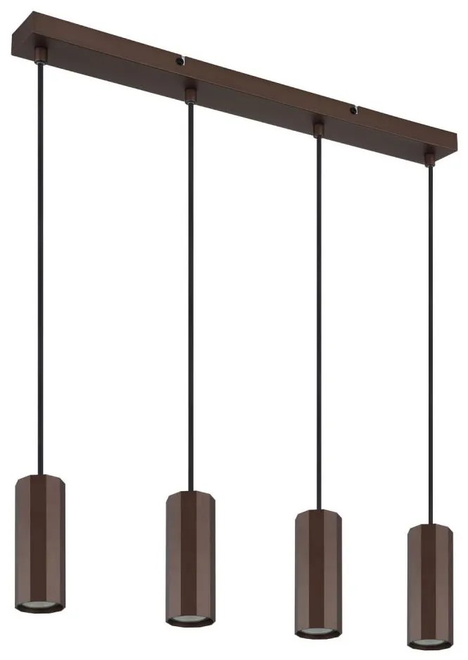 Globo 57919-4H - Lampadario a sospensione con filo JAMES 4xGU10/25W/230V