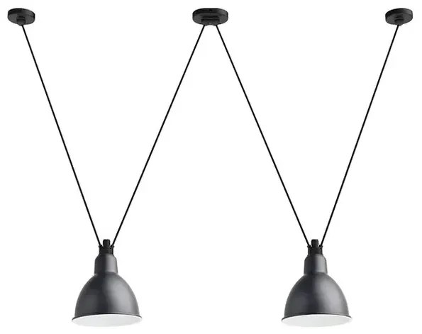 Lampe Gras - 324 XL Lampada a Sospensione Round Black Lampada Gras