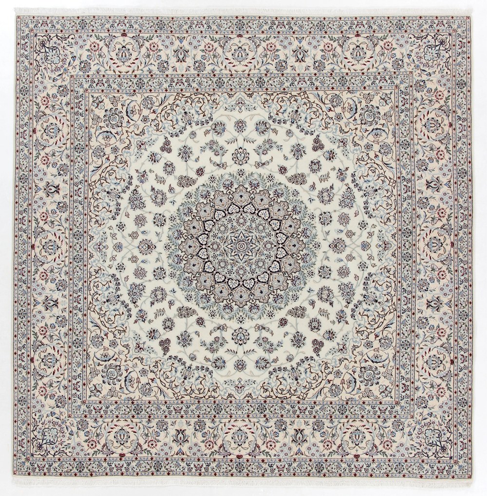 Nain Tappeto persiano 210 x 210 (Iran) Annodato A Mano