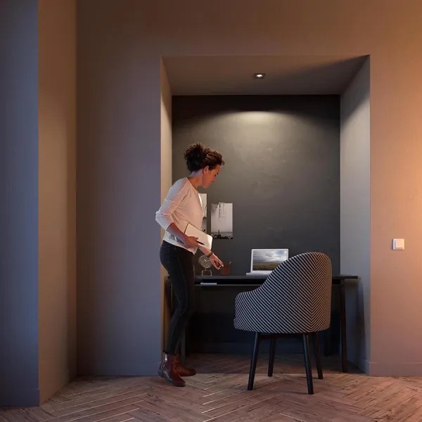 Philips - Faretto LED RGBW dimmerabile da incasso DONEGAL 1xGU10/4,8W/230V + telecomando