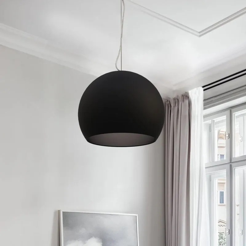 Lampadario Moderno Joe nero E27 LUMICOM