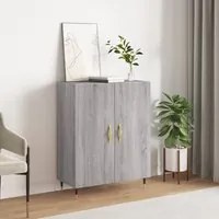 Credenza Grigio Sonoma 69,5x34x90 cm in Legno Multistrato 827706