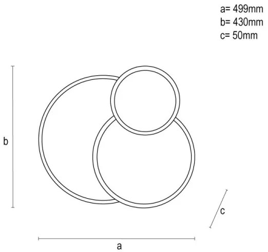 Plafoniera LED dimmerabile LED/60W/230V 3000-6500K nero +remote telecomando