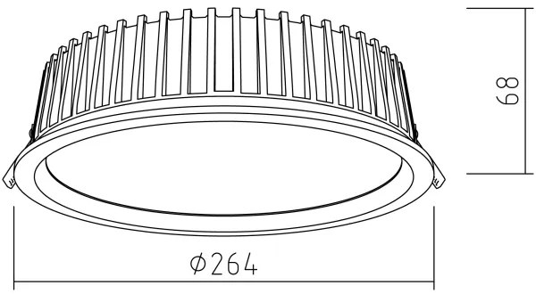 APLED - Lampada LED RONDO WOODLINE LED/18W/230V 3000K diametro 26 cm cenere legno solido