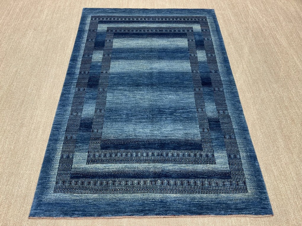 Loribaft Tappeto 160 x 240 Blu (Iran) Annodato A Mano
