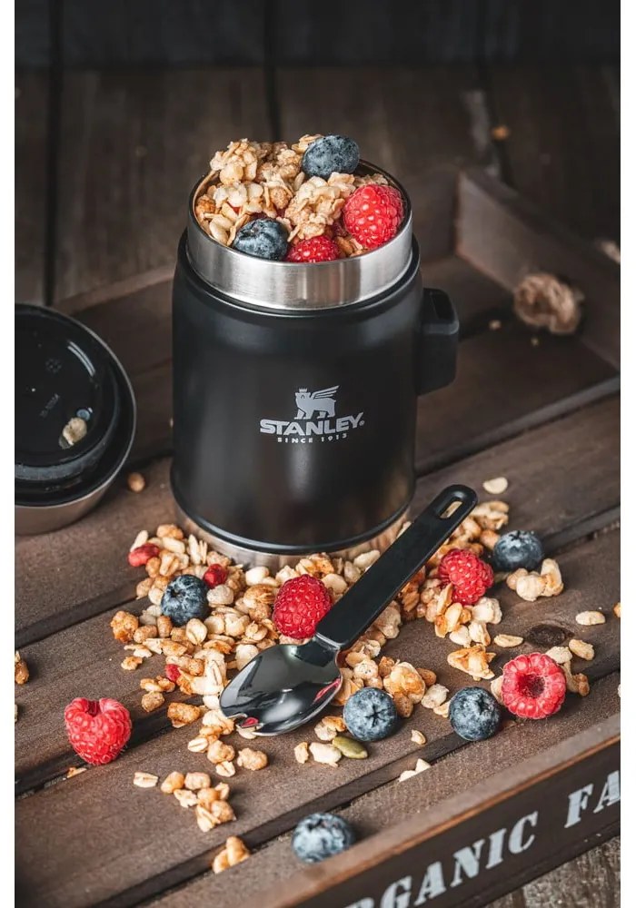 Borraccia termica nera in acciaio inox 400 ml Legendary Classic Black – Stanley