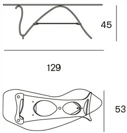 Zanotta tavolino arabesco cm