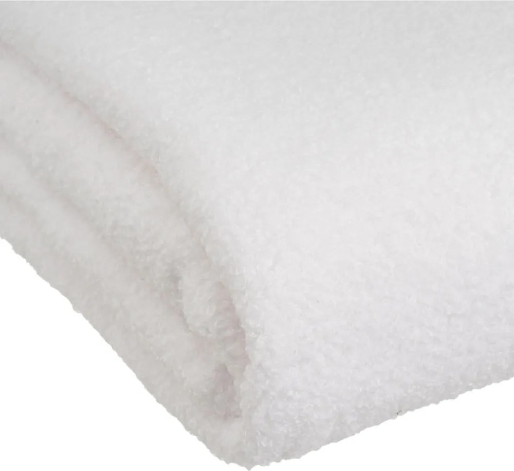Coperta bianca in sherpa 130x160 cm Sherpa Bouclé – Casa Selección