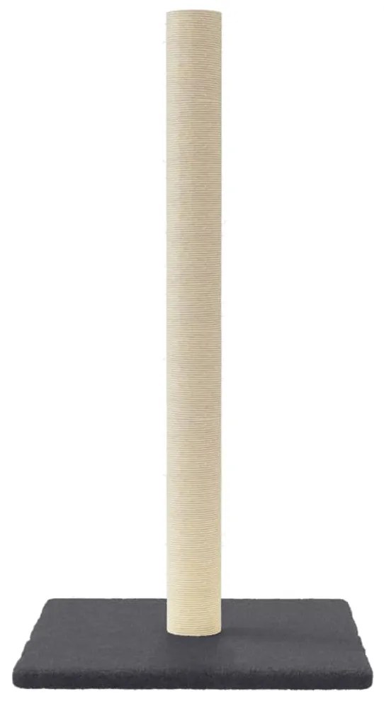 Palo tiragraffi per gatti grigio scuro 35x35x70 cm