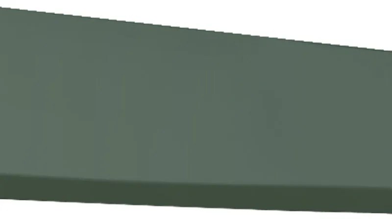 Top per lavabo Vague BADEN HAUS L 137 x H 1.6 x P 51 cm verde stratificato, verniciato