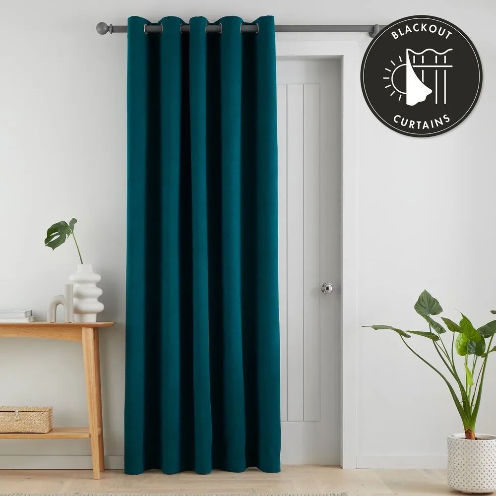 Tenda oscurante turchese per porta 117x213 cm Wilson - Catherine Lansfield