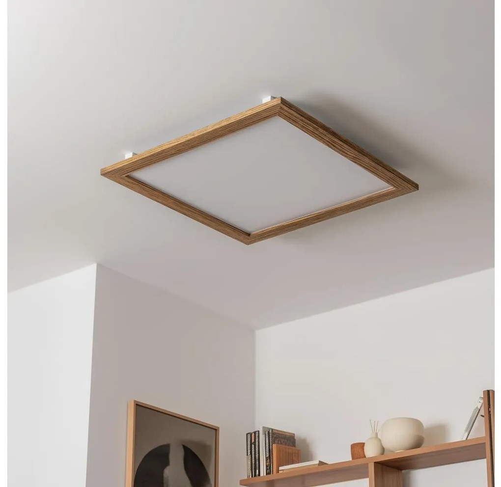 Eglo - Pannello a plafone LED SALOBRENA-RW WOOD LED/34W/230V 2700/4000K marrone