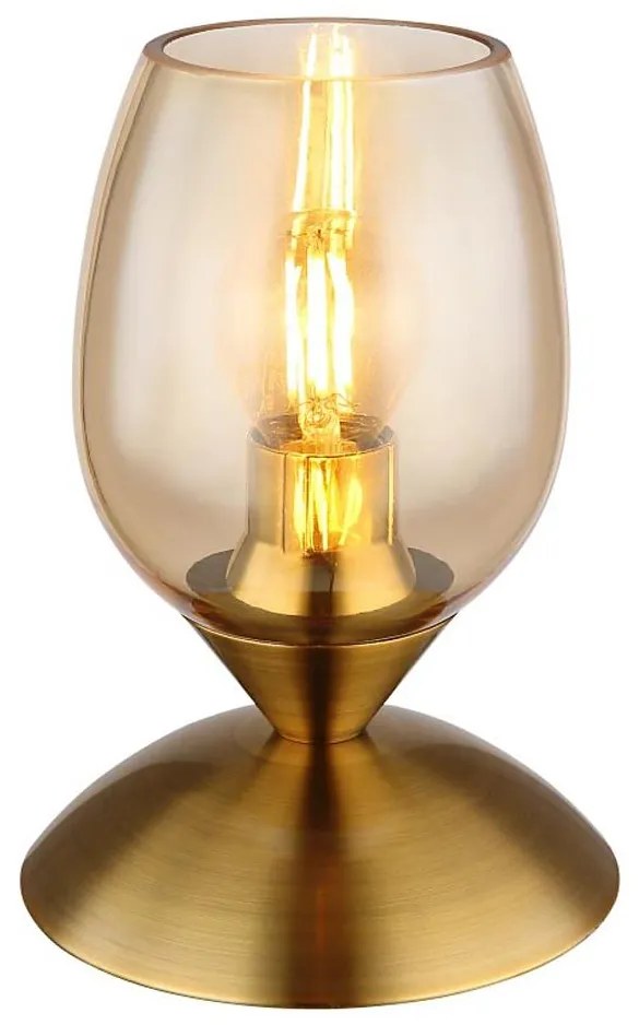 Globo 24007M - Tavolo touch lampada KUWAITA 1xE14/25W/230V ottone