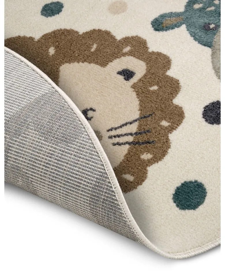 Tappeto beige per bambini ø 100 cm Animal Party - Hanse Home