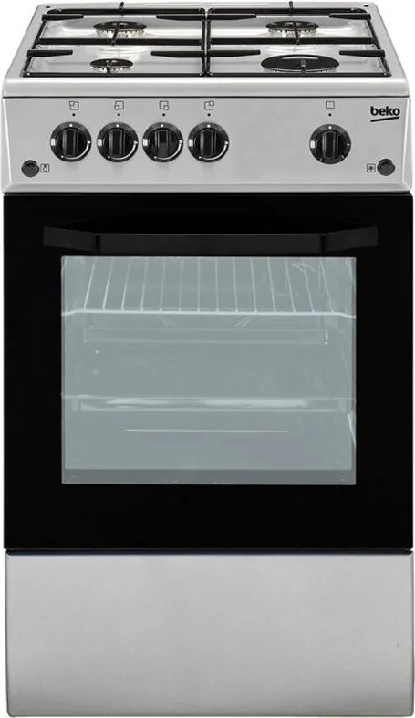 Beko - CSS42014FS cucina Piano cottura Gas Nero, Argento a