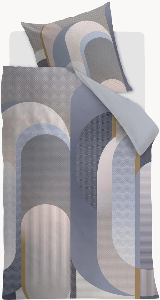 Set copripiumino in raso di cotone Archi