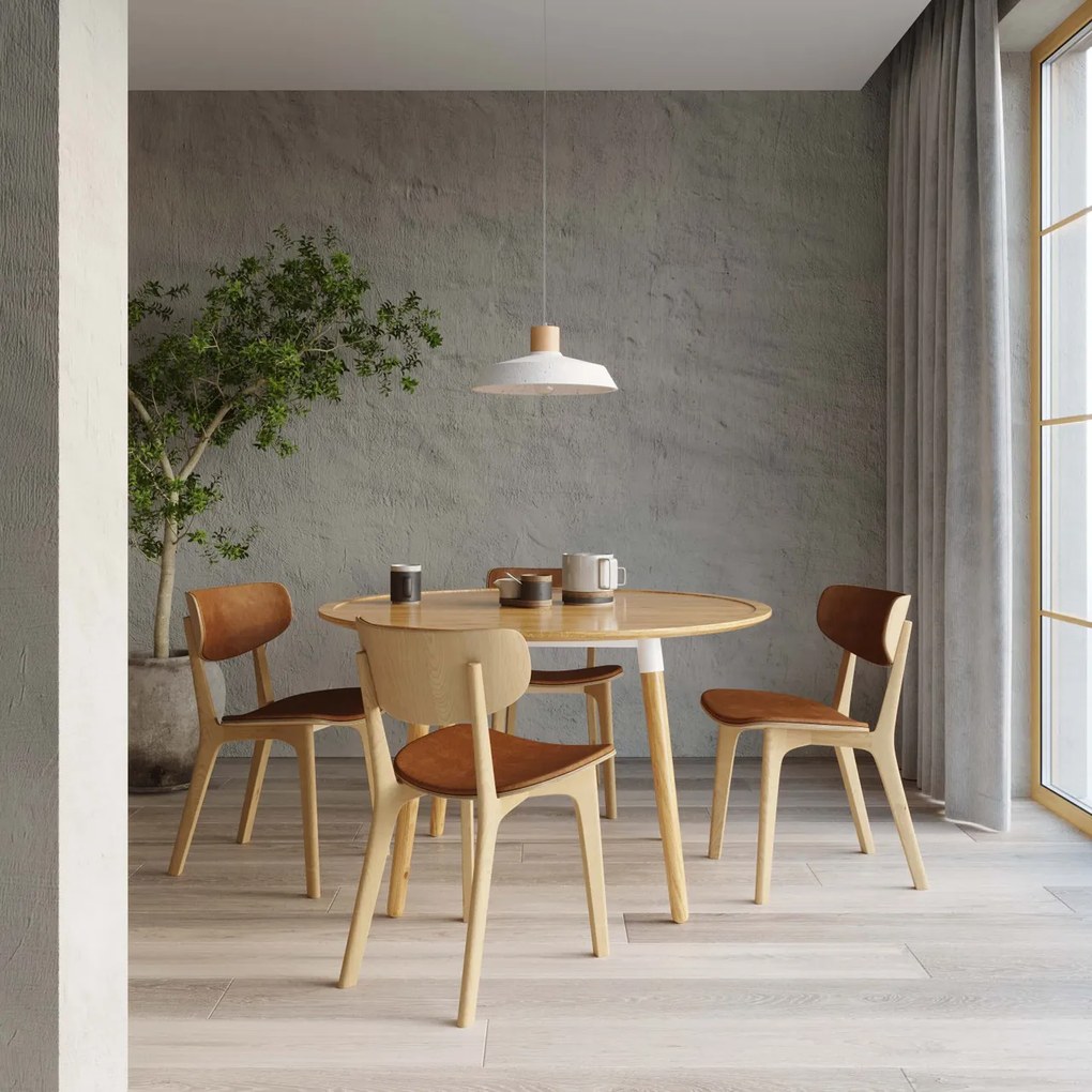 Lampadario a sospensione in Cemento Bianco AFRA E27 da interno