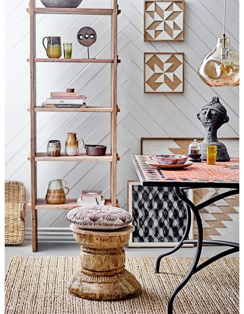 Lampadario marrone con paralume in vetro ø 30 cm Azizi – Bloomingville