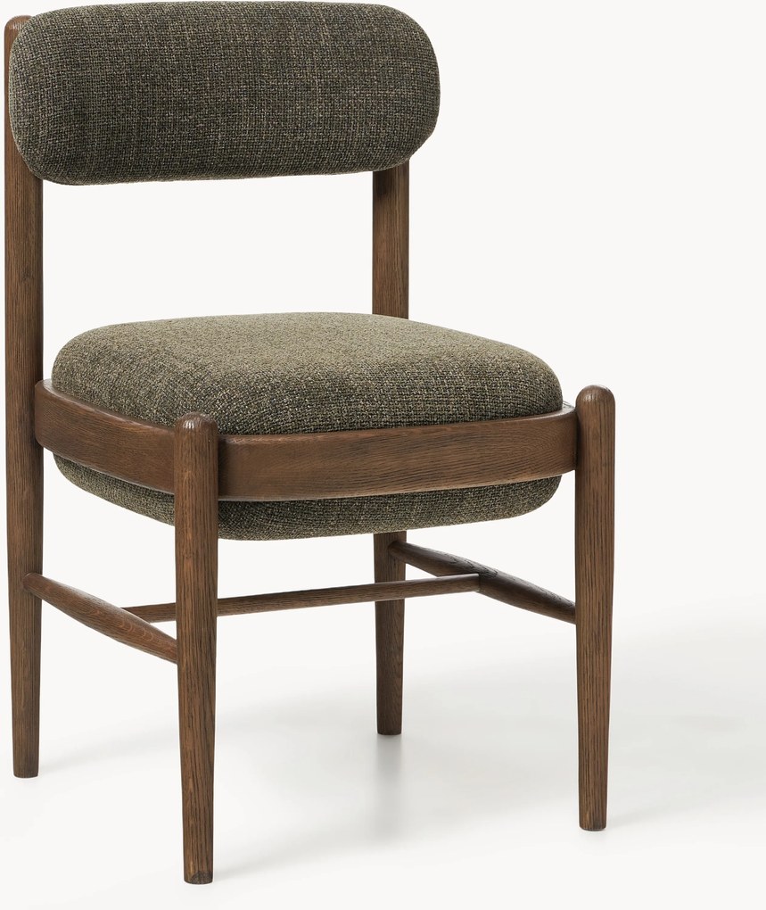 Sedia imbottita in legno di quercia Imara