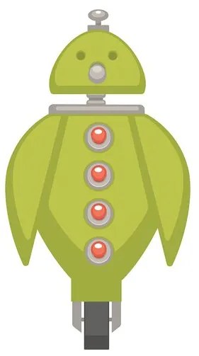 Stampa su tela – Con motivo di robot per bambini