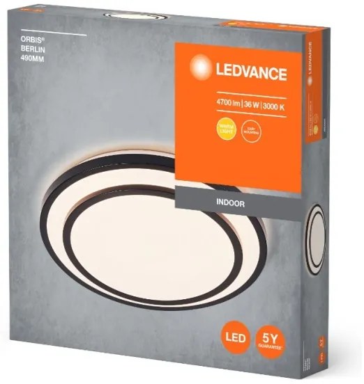 Ledvance - Plafoniera LED ORBIS BERLIN LED/36W/230V nero