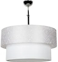 Lampada a sospensione in tessuto colore grigio Polo MDL2749