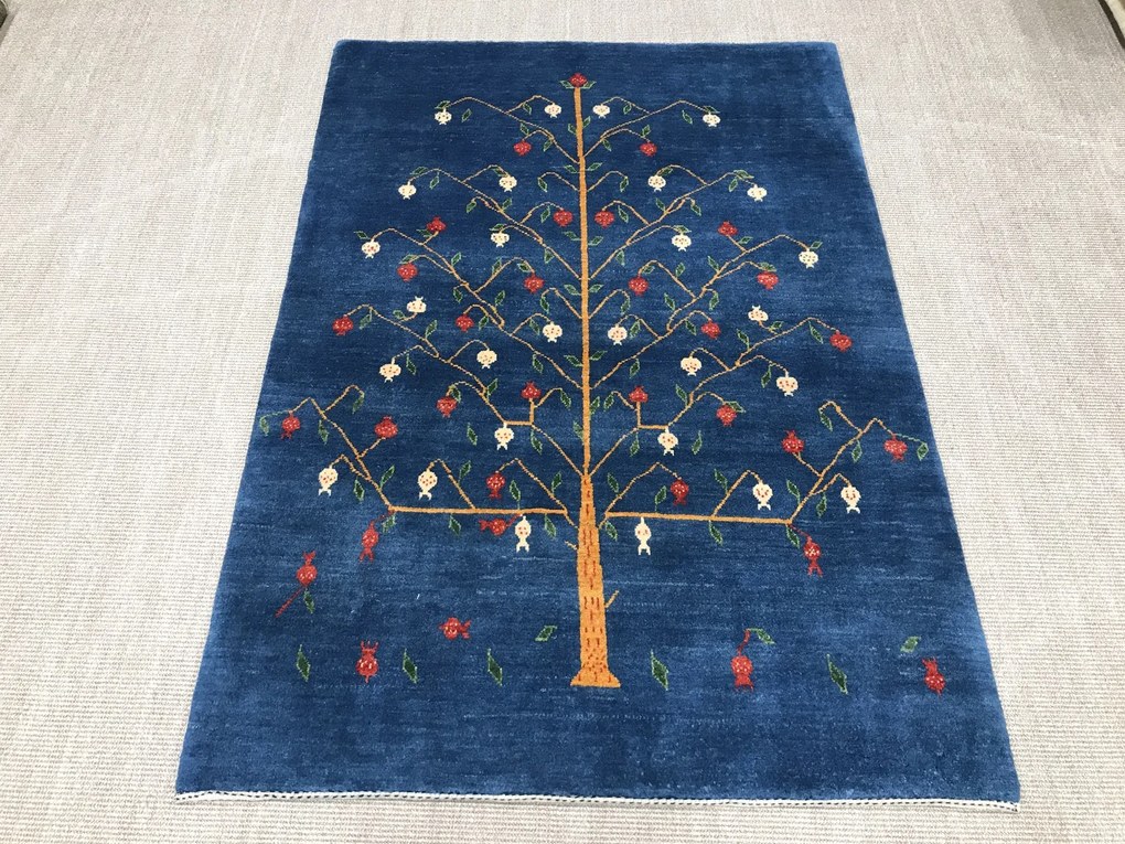 Gashguli Tappeto 120 x 170 Blu (Iran) Annodato A Mano