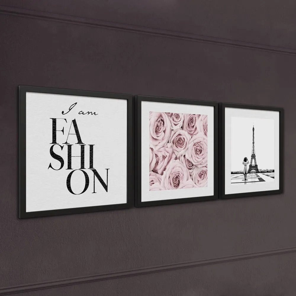 Set di dipinti 3 pz 30x40 cm Parisienne – Styler