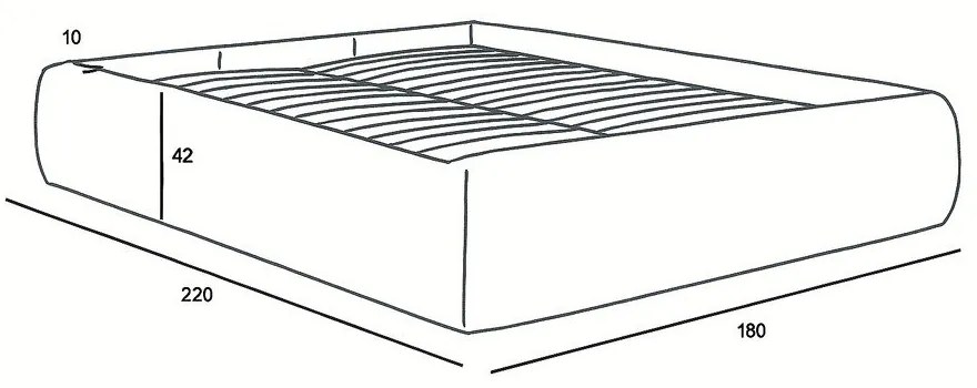 Letto matrimoniale imbottito arancione con contenitore/senza testiera con rete inclusa 160x200 cm Inera – Bobochic Paris