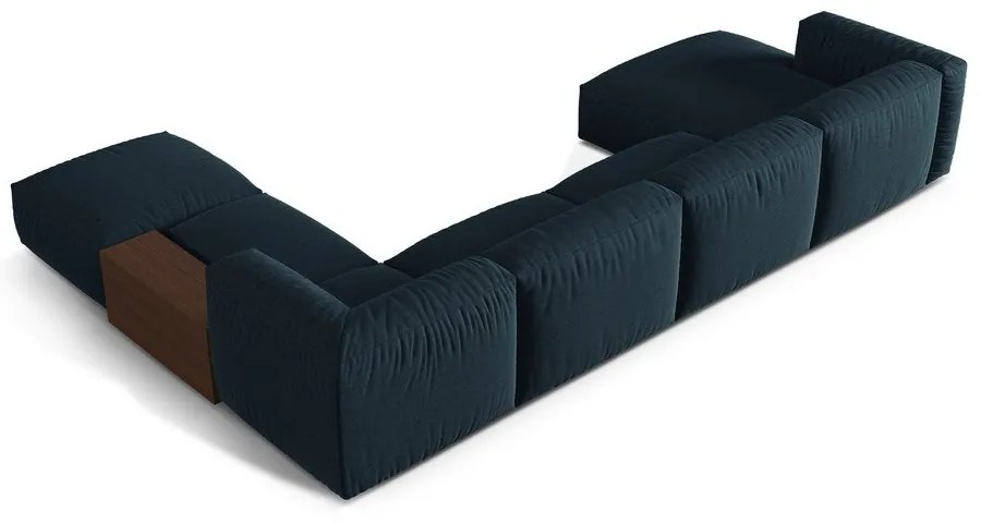 Divano angolare modulare blu scuro (angolo destro a forma di U) Martina - Micadoni Home