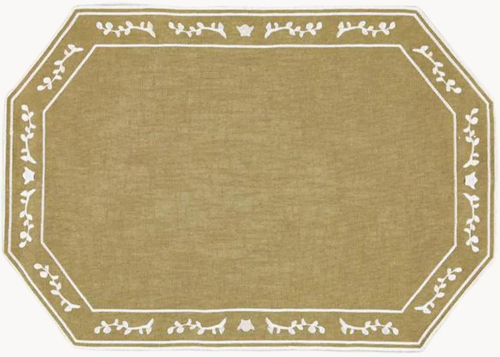 Tovaglietta americana ottagonale con bordo ricamato Faial