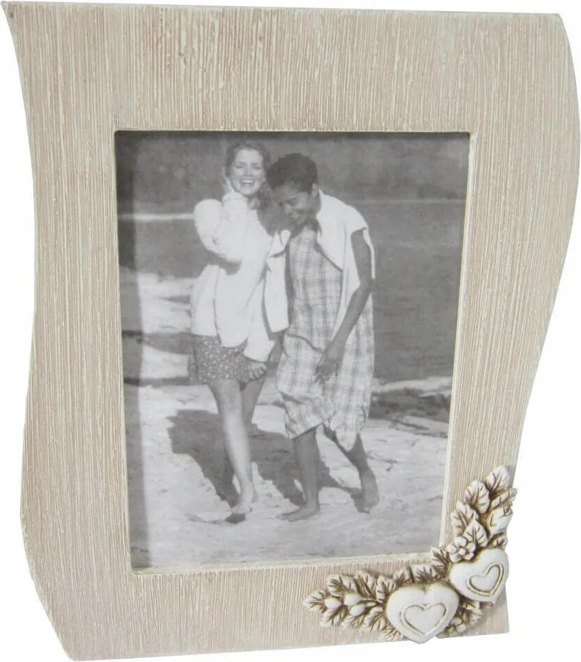 portafoto shabby chic onda cm 17 x 2,5 x 22 h