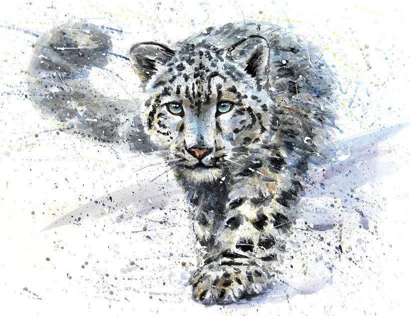 Carta da parati – Leopardo disegnato