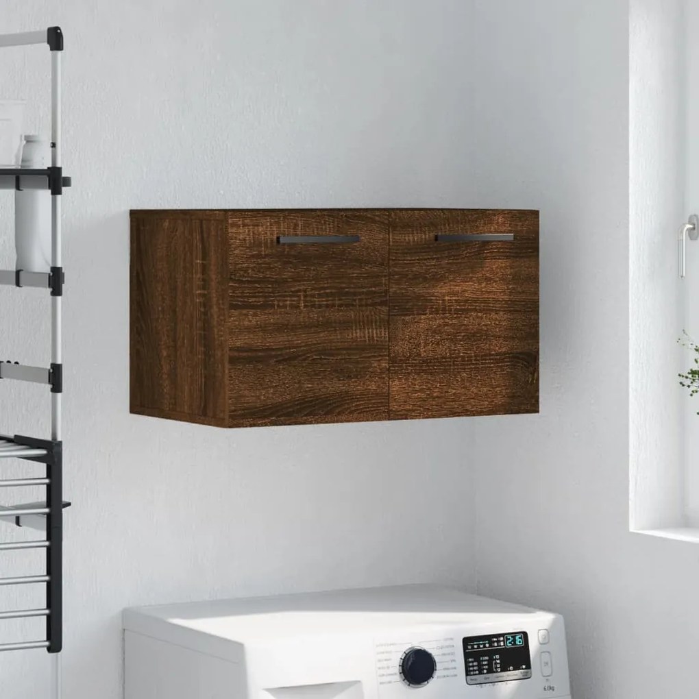 Mobile A Parete Rovere Marrone 60x36,5x35 Cm Legno Multistrato /