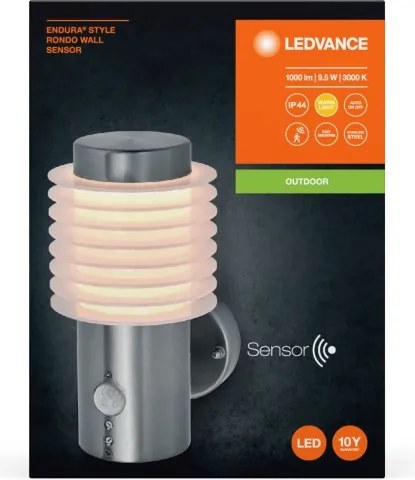 Ledvance - LED Applique da esterno con sensore RONDO LED/9,5W/230V IP44