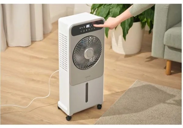 Sencor - Raffrescatore d'aria mobile 28W/230V grigio con telecomando