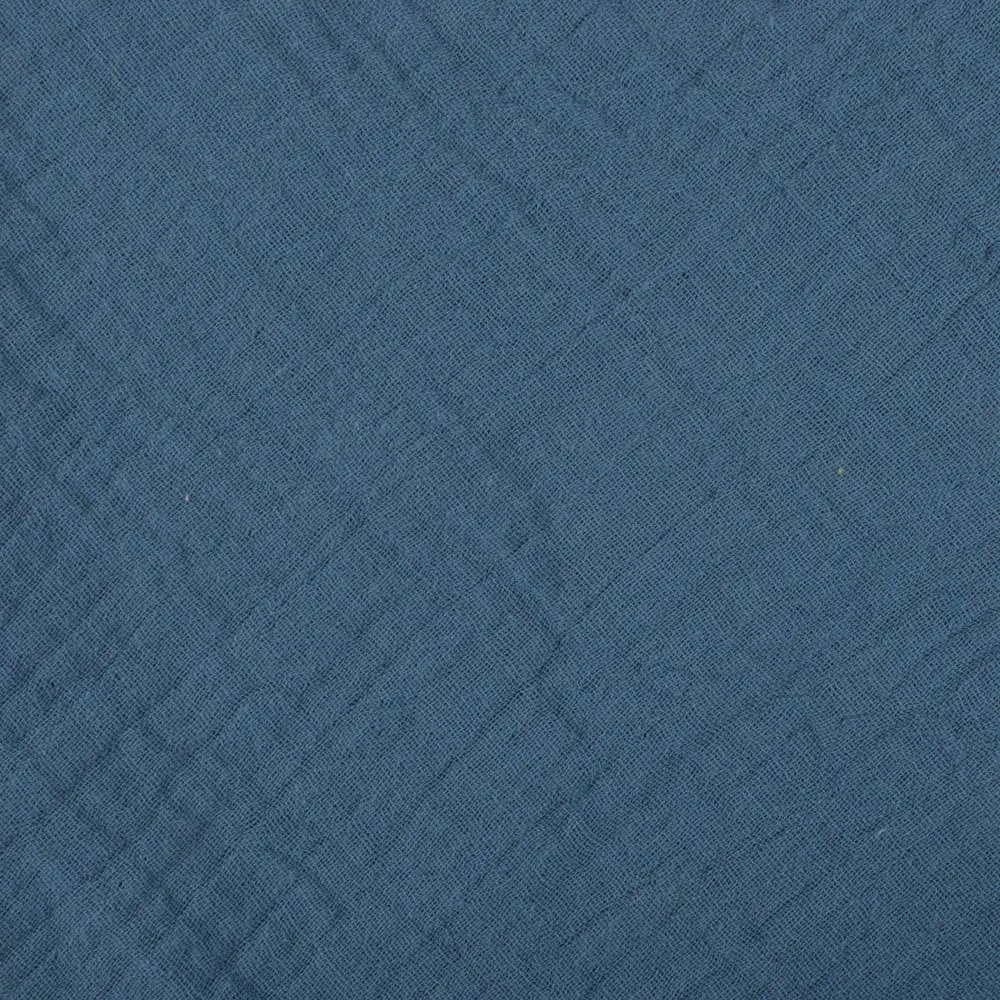 Coperta per neonati in mussola blu 75x75 cm - Bébé Douceur