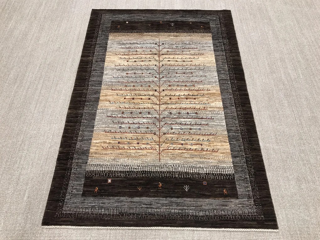 Loribaft Tappeto 190 x 130 Marrone (Iran) Annodato A Mano