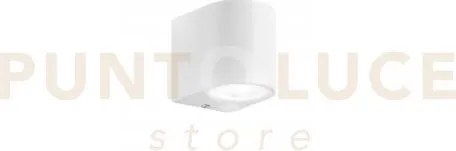 Applique one bianca 1 luce attacco gu10 ip54 6,7x9,3x8cm