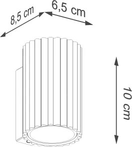 Brilagi - Applique LED CRESTO 1xGU10/10W/230V 10 cm nera