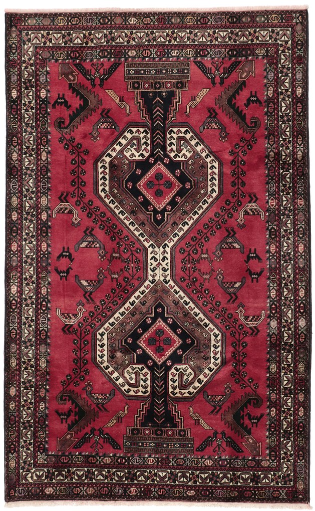 Afshar Tappeto 290 x 180 (Iran) Annodato A Mano