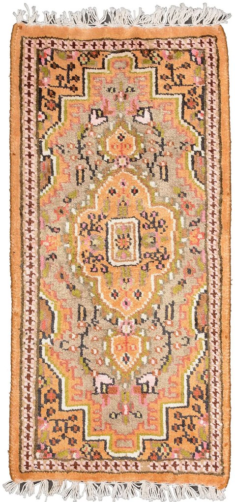 Agra Tappeto orientale 60x30 Beige (Indian) Annodato A Mano